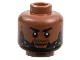 Part No: 3626pb3235  Name: Minifigure, Head Black Eyebrows and Beard, Light Bluish Gray Highlights Pattern