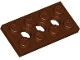 Part No: 3709  Name: Technic, Plate 2 x 4 with 3 Holes