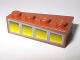 Part No: 41767pb01  Name: Wedge 4 x 2 Right with 4 Yellow Windows Pattern (Sticker) - Set 10144