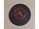 Part No: 4624c05  Name: Wheel 8mm D. x 6mm with Black Tire 14mm D. x 4mm Smooth Small Single with Number Molded on Side (4624 / 59895)