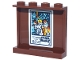 Part No: 60581pb313  Name: Panel 1 x 4 x 3 with Side Supports - Hollow Studs with Movie Poster, Dark Blue 'STAR WARS' Logo and Luke, Han Solo, Leia and Darth Vader Pattern (Sticker) - Set 43302