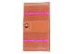 Part No: 60616pb016  Name: Door 1 x 4 x 6 with Stud Handle with 2 Magenta Stripes Pattern (Stickers) - Set 41066