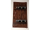 Part No: 60616pb028  Name: Door 1 x 4 x 6 with Stud Handle with Wood Grain and Metal Brackets with 6 Gold Bolts Pattern (Sticker) - Set 70594