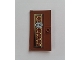 Part No: 60616pb040  Name: Door 1 x 4 x 6 with Stud Handle with Pearl Gold Ornament and '177A' Pattern (Sticker) - Set 76108
