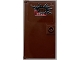 Part No: 60616pb128  Name: Door 1 x 4 x 6 with Stud Handle with White 'FIRE EXIT' on Red Sign and 'Pyro' Pattern (Sticker) - Set 76294