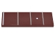 Part No: 69729pb012  Name: Tile 2 x 6 with Guitar Fretboard, Frets 1-4 with Fret Marker Inlay (1 White Line, 3 Silver Lines and 1 White Dot) Pattern