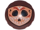 Part No: 7426pb04 Name: Brick, Round 6 x 6 Dome Top with Nougat Kakamora Mask with Red and White Face Paint and Teeth Pattern Part No: 7426pb04 Name: Brick, Round 6 x 6 Dome Top with Nougat Kakamora Mask with Red and White Face Paint and Teeth Pattern