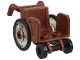 Lot ID: 427688649  Part No: 80440c01  Name: Minifigure, Utensil Wheelchair with Open Sides and High Arm Rests with Trans-Clear Wheelchair Wheels with Technic Pin Hole and Black Trolley Wheels (80440 / 80441pb01 / 2496)