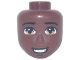 Lot ID: 350246208  Part No: 84076  Name: Mini Doll, Head Friends Male Large with Black Eyebrows, Medium Nougat Eyes, Chin Dimple, Open Mouth Smile with Teeth Pattern