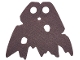 Part No: 86038u  Name: Minifigure Cape Cloth, Holes and Tattered Edges - Traditional Starched Fabric, Angled Top Notch (Undetermined Type)