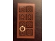 Part No: 87079pb0636R  Name: Tile 2 x 4 with Door with Gold Pull Ring Pattern Right Side (Sticker) - Set 71043