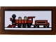 Part No: 87079pb0950  Name: Tile 2 x 4 with Red Disney Train Picture Facing Left Pattern (Sticker) - Set 71044