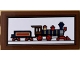 Part No: 87079pb0951  Name: Tile 2 x 4 with Dark Blue Disney Train Picture Facing Right Pattern (Sticker) - Set 71044