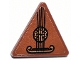 Part No: 892pb040  Name: Road Sign 2 x 2 Triangle with Clip with Guitar with 5 Black Strings Pattern (Sticker) - Set 71722