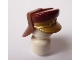 Part No: 92762pb01  Name: Minifigure, Headgear Hat, Neck Protector, SW Dark Red Top and Gold Flap Pattern