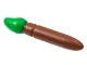Part No: 93552pb04  Name: Minifigure, Utensil Paint Brush with Molded Green Bristles Pattern