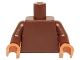 Part No: 973c072  Name: Torso Plain / Reddish Brown Arms / Nougat Hands