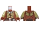 Part No: 973pb1533c01  Name: Torso SW Armor and Robe Jedi Knight Pattern / Olive Green Arms / Reddish Brown Hands