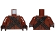 Part No: 973pb1735c01  Name: Torso SW Jawa with Dark Brown and Black Pouches and Straps Pattern / Reddish Brown Arms / Dark Brown Hands