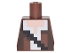 Part No: 973pb2456 Name: Torso Pixelated Reddish Brown and Dark Brown Vest over White Shirt and Black Strap Pattern Part No: 973pb2456 Name: Torso Pixelated Reddish Brown and Dark Brown Vest over White Shirt and Black Strap Pattern