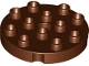 Lot ID: 412856968  Part No: 98222  Name: Duplo, Plate Round 4 x 4 with Hole with Locking Ridges