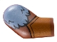 Part No: 982pb375  Name: Arm, Right with Sand Blue Fur and Dark Orange Gauntlet Pattern