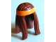 Part No: 99248pb01  Name: Minifigure, Hair Long with Orange Headband Pattern