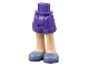 Lot ID: 401153756  Part No: 11202c00pb07  Name: Mini Doll Hips and Shorts with Light Nougat Legs and Sand Blue Shoes with Dark Purple Soles and Laces Pattern - Thick Hinge
