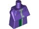 Part No: 25767pb003  Name: Torso, Modified Long with Folded Arms with Sand Green and Dark Green Minecraft Witch Pattern