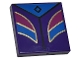 Lot ID: 406722897  Part No: 3068pb2260  Name: Tile 2 x 2 with Blue and Magenta Shapes with Gold Outline, Triangle with Black Diamond Pattern (BrickHeadz Kingsley Shacklebolt Torso)