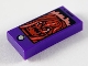Part No: 3069pb0725  Name: Tile 1 x 2 with Cell Phone / Smartphone and Dark Red Ghost Pattern