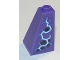 Part No: 3685pb02R  Name: Slope 75 2 x 2 x 3 Double Convex with Dark Purple Spots and Medium Blue and White Electricity Pattern Model Right Side (Sticker) - Set 70353