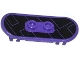 Part No: 42511pb13  Name: Minifigure, Utensil Skateboard Deck with Rectangles on Black Background Pattern (Sticker) - Set 79105