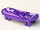 Part No: 42511pb20  Name: Minifigure, Utensil Skateboard Deck with Lavender and Medium Lavender Lightning Bolts Pattern (Sticker) - Set 41327
