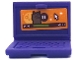 Part No: 62698pb22  Name: Minifigure, Utensil Computer Laptop with Alpaca, Pause Symbol and Mouse Cursor on Orange Screen Pattern (Sticker) - Set 41432