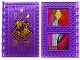 Part No: 69934pb017  Name: Tile, Modified 10 x 16 with Studs on Edges and Bar Handles with Hogwarts Divination Class, Stain Glass Window, Chandelier, Curtains, and Staircase on Inside Pattern (Stickers) - Set 76396