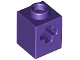 Part No: 73230  Name: Technic, Brick 1 x 1 with Axle Hole