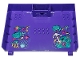 Lot ID: 408182231  Part No: 80909pb09  Name: Container, Book Cover Half, 16 x 12 x 2 2/3 with Lock Compartment (Storybook Adventures) with Seafloor, Shells, Fish, Coral, and Anchor Pattern (Stickers) - Set 43213
