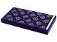 Part No: 87079pb1111  Name: Tile 2 x 4 with Blanket with Lavender Roses Pattern (Sticker) - Set 43196