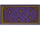 Part No: 87079pb1489  Name: Tile 2 x 4 with Rug with Gold Sparkles, Scrollwork and Border Pattern (Sticker) - Set 43187