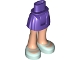 Part No: 92252c00pb018  Name: Mini Doll Hips and Skirt, Light Nougat Legs and Light Aqua Shoes Pattern - Thick Hinge