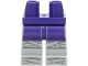 Part No: 970c86pb43  Name: Hips and Light Bluish Gray Legs with Dark Purple Dress End and Dark Bluish Gray Wrappings Pattern