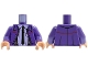 Part No: 973pb6035c01 Name: Torso Jacket Open with Gold Buttons and Red Stripe, Lavender Shirt with Collar, Black Tie, Reddish Brown Suspenders Pattern / Dark Purple Arms / Light Nougat Hands Part No: 973pb6035c01 Name: Torso Jacket Open with Gold Buttons and Red Stripe, Lavender Shirt with Collar, Black Tie, Reddish Brown Suspenders Pattern / Dark Purple Arms / Light Nougat Hands