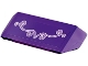 Part No: 98834pb38  Name: Vehicle, Spoiler with Bar Handle with Medium Lavender Scrollwork with White Outline Pattern (Sticker) - Set 41351