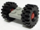 Part No: 122c01assy3  Name: Plate, Modified 2 x 2 with Red Wheels with Black Tires 21mm D. x 9mm Offset Tread Medium (122c01/ 4084)