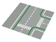 Part No: 2360p01  Name: Baseplate, Road 32 x 32 7-Stud T Intersection with Crosswalks Pattern