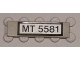 Part No: 2431pb0073  Name: Tile 1 x 4 with Black 'MT 5581' on White Pattern (Sticker) - Set 5581