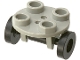 Part No: 2655c02  Name: Plate, Round 2 x 2 Thin with Wheel Holder with Black Wheels (2655 / 2496)