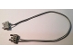 Part No: 2776c28  Name: Electric, Wire 12V / 4.5V with 2 Leads, 28 Studs (22cm) Long with 2 Light Gray Electric, Connector, 2-Way Male Squared Narrow Short