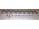 Part No: 3008pb132  Name: Brick 1 x 8 with Red 'GRAVITY GAMES' on Transparent Background Pattern (Sticker) - Set 3537
